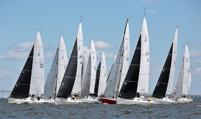 J/105 fleet - 2020 Helly Hansen NOOD Regatta Annapolis - photo © Will Keyworth