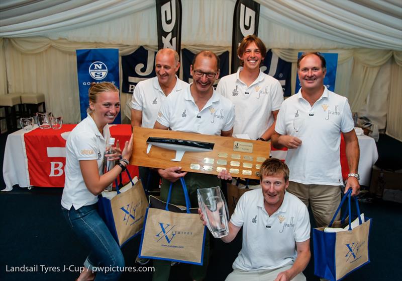 Simon Perry's J/109 Jiraffe team win at the 2020 Landsail Tyres J-Cup photo copyright Paul Wyeth / www.pwpictures.com taken at Royal Ocean Racing Club and featuring the J109 class