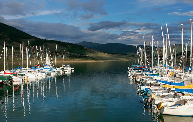 The serenity of a clear blue mountain lake at the Dillon Open Regatta photo copyright Dillon Open Regatta taken at Dillon Yacht Club and featuring the J/24 class