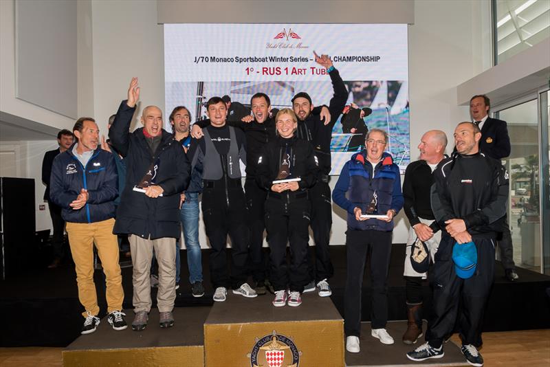 j/70 Podium - 5th Monaco Sportsboat Winter Series 2018 - photo © Isabelle Andrieux