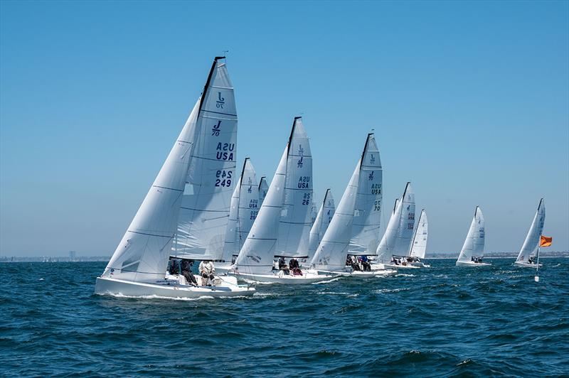 Ullman Sails Long Beach Race Week - Day 2 photo copyright Tom Walker taken at Long Beach Yacht Club and featuring the J70 class