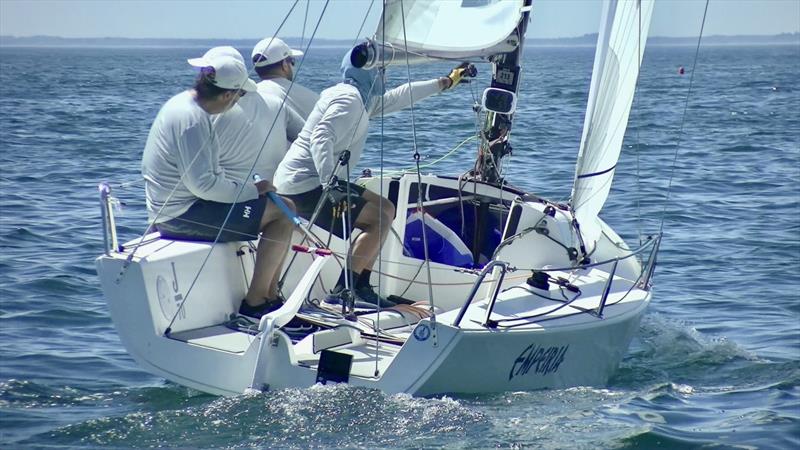 John Heaton on Empeiria, along with teammates Zach Mason and Will Felder - Helly Hansen Sailing World Regatta Series Marblehead - photo © Christopher Howell