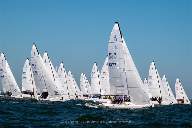 2023 J/70 World Championship - Day 3 photo copyright Hannah Lee Noll taken at St. Petersburg Yacht Club, Florida and featuring the J70 class