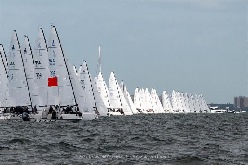 2023 J/70 World Championship Day 4 photo copyright Christopher Howell taken at St. Petersburg Yacht Club, Florida and featuring the J70 class