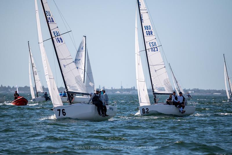 2023 J/70 World Championship Day 4 photo copyright Christopher Howell taken at St. Petersburg Yacht Club, Florida and featuring the J70 class