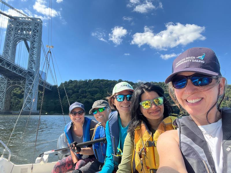 J/80 sailing with the HRCS on NYC's Hudson River - photo © Hudson River Community Sailing