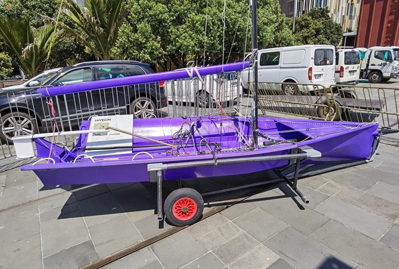 Javelin - John Spencer - the Plywood Magician - Exhibition - November 2020 - photo © Richard Gladwell / Sail-World.com