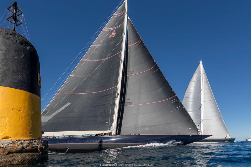 J Class Velsheda competes at Les Voiles de Saint Tropez photo copyright Gilles Martin-Raget taken at Société Nautique de Saint-Tropez and featuring the J Class class