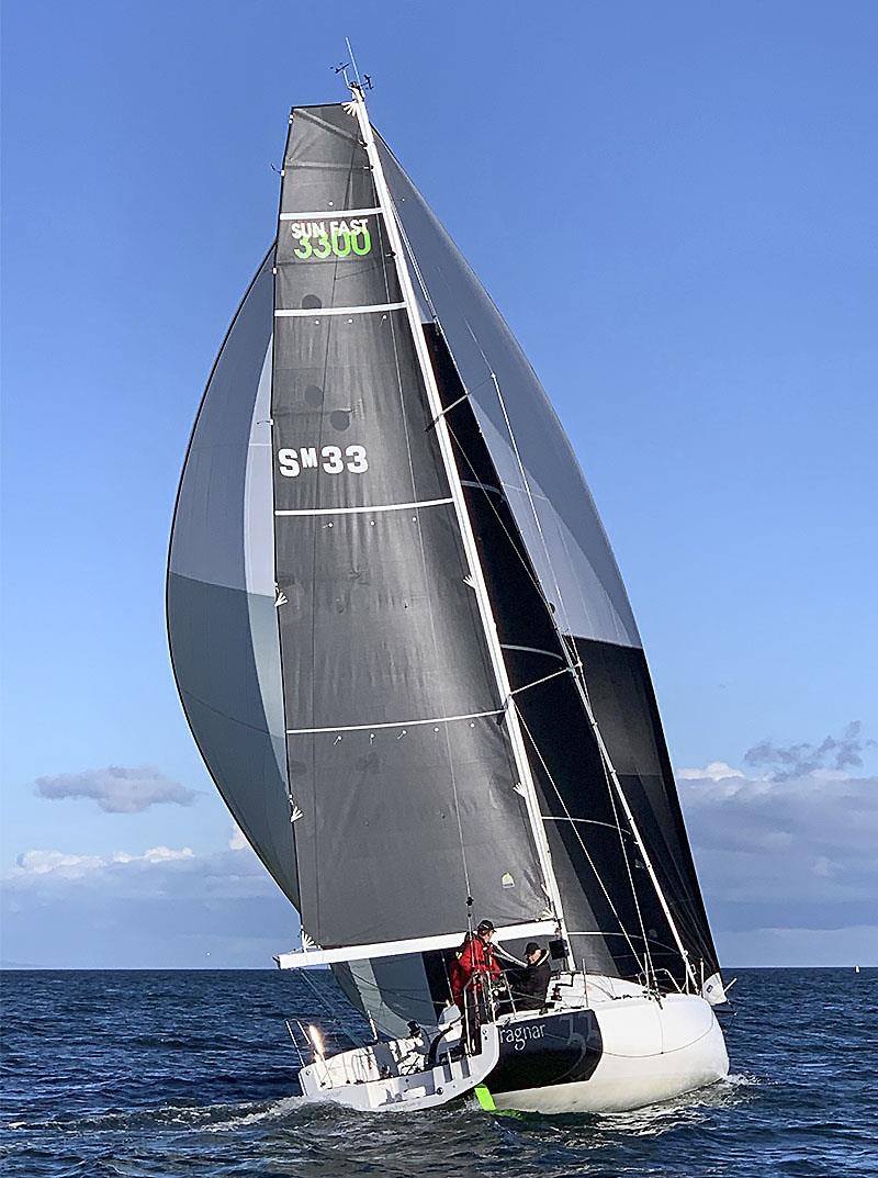Sun Fast 3300 Ragnar, SM33, displays her downhill sail plan - photo © 38 South Boat Sales