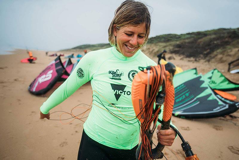 Carla Herrera-Oria, competitor and beach user, Melbourne, Australia photo copyright Ydwer van der Heide taken at  and featuring the Kiteboarding class