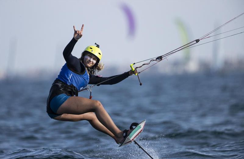 Day 3 of the Youth Sailing World Championships presented by Hempel photo copyright Lloyd Images / Oman Sail taken at Oman Sail and featuring the Kiteboarding class