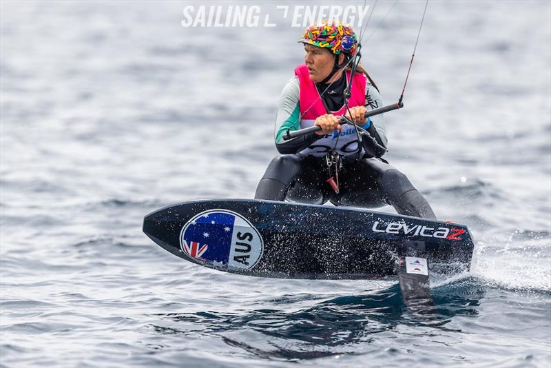 Breiana Whitehead  - French Olympic Week Hyères photo copyright Sailing Energy taken at  and featuring the Kiteboarding class