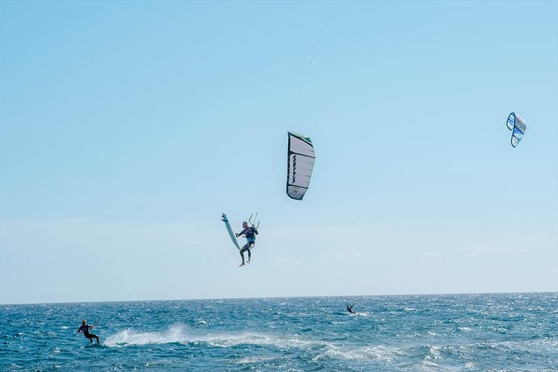 Noah Nicolas (ESP) y Zoe Sosa (ESP) are the riders who fly higher (during Big Air heats) - Gran Canaria Air Battle 2023 photo copyright Gran Canaria Air Battle taken at  and featuring the Kiteboarding class