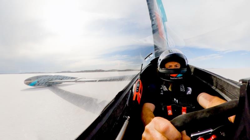 Emirates Team NZ - World wind powered speed record - Lake Gairdner - December 2022 photo copyright Emirates Team NZ taken at Yachting New Zealand and featuring the Land Yacht class