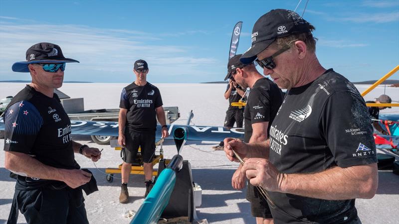 Horonuku is expected to make an attempt on the world land speed record this weekend December 10-11, 2022  photo copyright Emirates Team NZ taken at Royal New Zealand Yacht Squadron and featuring the Land Yacht class
