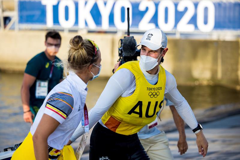 Matt Wearn assured of Laser Gold on day 6 of the Tokyo 2020 Olympic Sailing Competition photo copyright Sailing Energy / World Sailing taken at  and featuring the ILCA 7 class