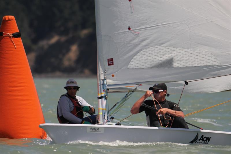 George Gautrey & Rohan Lord, Day 3, 2018 NZ  Laser Nationals - Naval Point Sailing Club photo copyright NZ Laser Assoc taken at  and featuring the ILCA 7 class