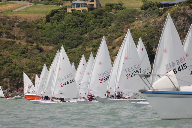 Radial Start, Day 3, 2018 NZ  Laser Nationals - Naval Point Sailing Club photo copyright NZ Laser Assoc taken at  and featuring the ILCA 7 class
