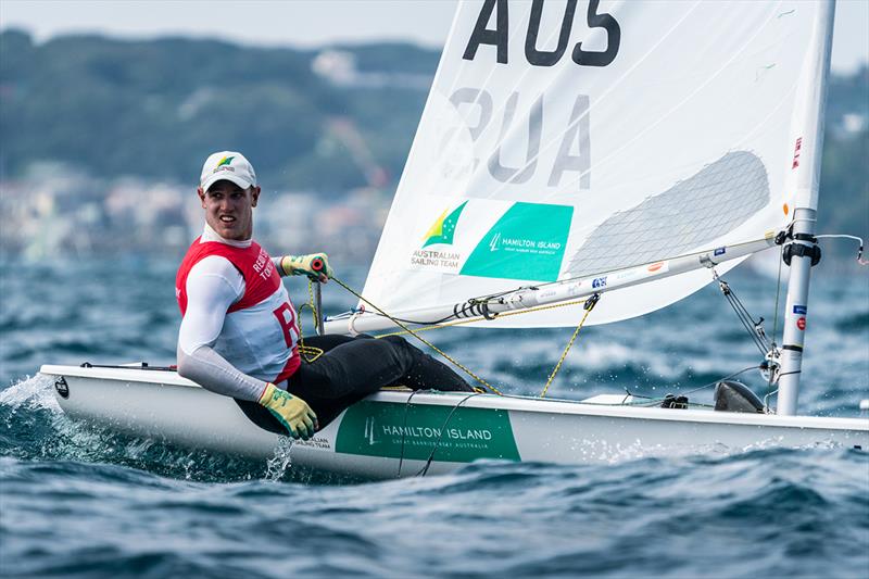 Matt Wearn (Laser). Australian Sailing Team competing at Ready Steady Tokyo (Olympic Test Event) in Enoshima, Japan photo copyright Beau Outteridge taken at Australian Sailing and featuring the ILCA 7 class