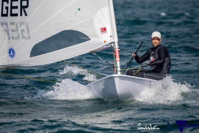 Philipp Buhl (GER) scored two bullets on day two of the ILCA Laser Standard World Championship in Melbourne - photo © Jon West Photography