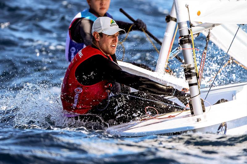 Matt Wearn immersed in his race - Princess Sofia Trophy photo copyright Sailing Energy / Princess Sofia Troph taken at Australian Sailing and featuring the ILCA 7 class
