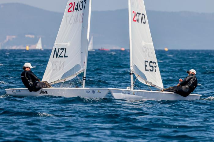 George Gautrey (ZL) - ILCA 7 - Day 2 - 53rd Semaine Olympique Francais, Hyeres - April 2022 photo copyright Sailing Energy / FFVOILE taken at  and featuring the ILCA 7 class