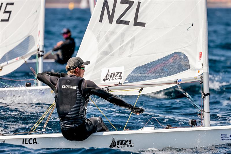 Luke Cashmore (NZL) - ILCA 7  - NZL Sailing Team - Semaine Olympique Française de Hyères - April 2022 photo copyright Sailing Energy/FFVOILE taken at  and featuring the ILCA 7 class