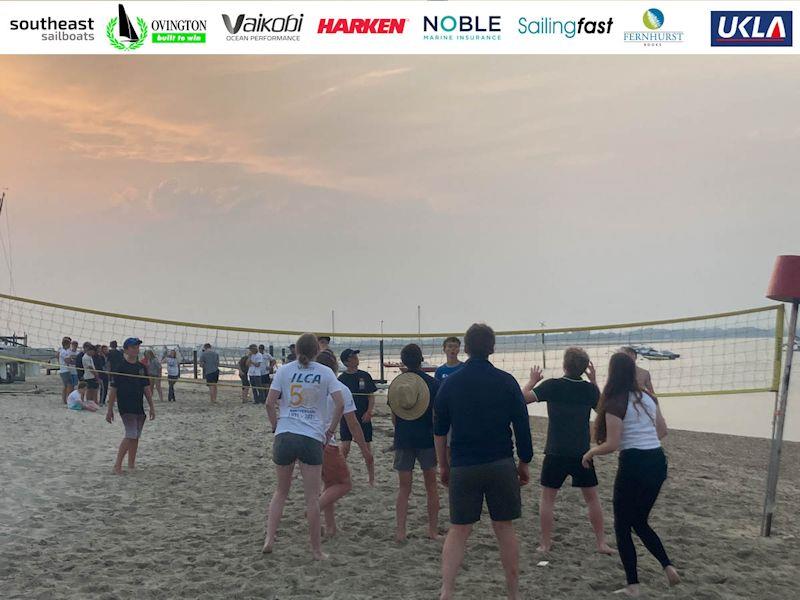 Beach Volley ball organised by Stick Daring - 2022 ILCA Nationals at Hayling Island photo copyright Sam Pearce taken at Hayling Island Sailing Club and featuring the ILCA 7 class