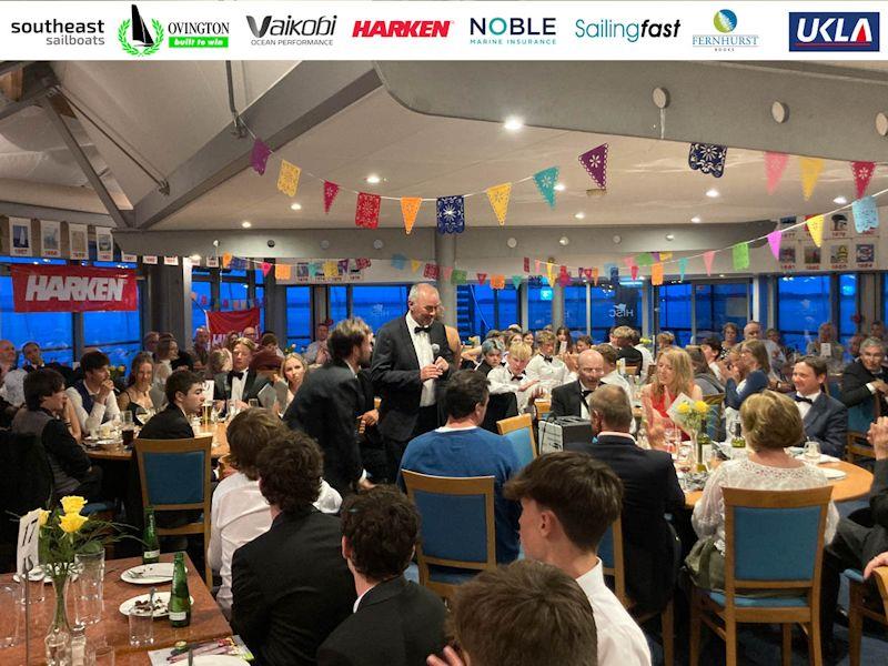 New Chairman Mark Lyttle at the Ovington Gala Dinner - 2022 ILCA Nationals at Hayling Island photo copyright Georgie Altham taken at Hayling Island Sailing Club and featuring the ILCA 7 class