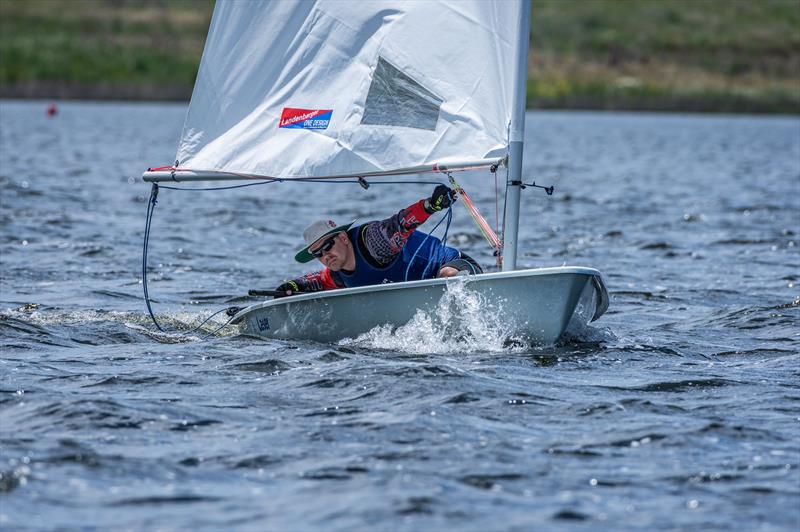 Former NESC commodore Andy Sawyer, light air flyer, snaps a gybe at the last Thunderbolt Regatta - photo © Paulo Lagos