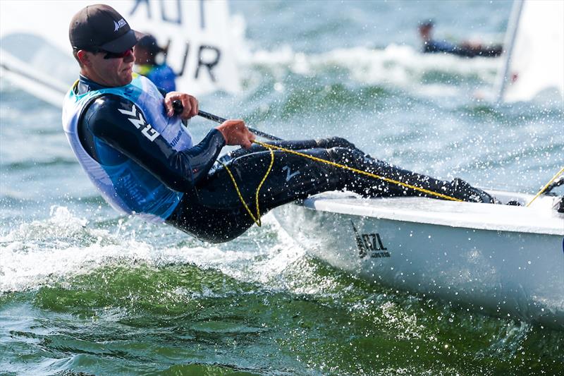 George Gautrey - NZL - ILCA 7-  Day 7, 2023 Allianz Sailing World Championships, The Hague, August 17, 2023  photo copyright Sailing Energy / World Sailing taken at  and featuring the ILCA 7 class