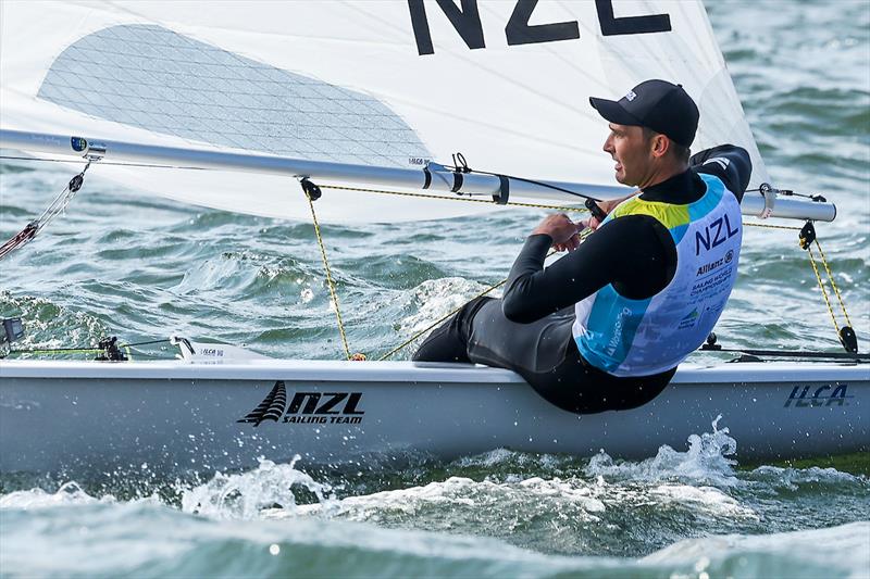 Thomas Saunders - NZL - ILCA 7-  Day 7, 2023 Allianz Sailing World Championships, The Hague, August 17, 2023  photo copyright Sailing Energy / World Sailing taken at  and featuring the ILCA 7 class