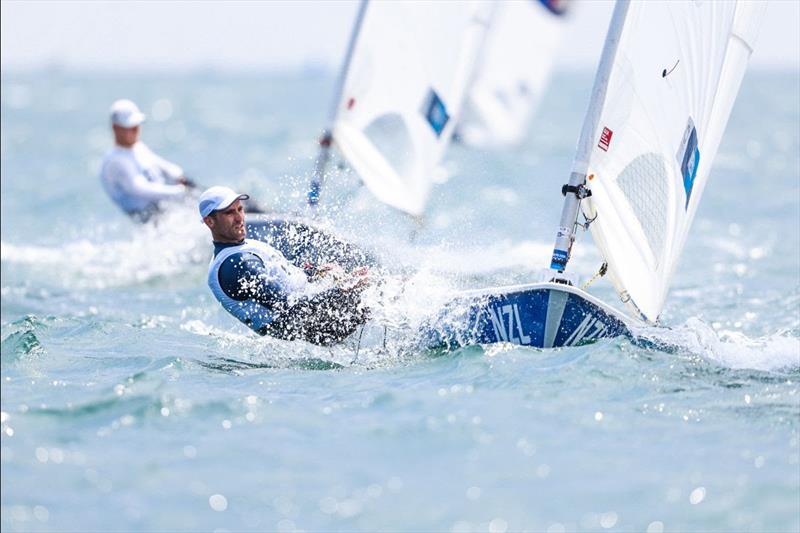 Sam Meech is 17th overall in the Laser after three races photo copyright Sailing Energy / World Sailing taken at Yachting New Zealand and featuring the Laser 2 class