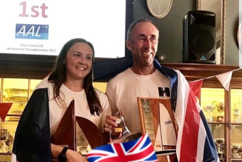 Rob and Sarah Burridge win the 2000 Class Association UK National Championships at Torbay photo copyright Mark Foley taken at Royal Torbay Yacht Club and featuring the 2000 class