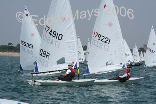 A record entry of 140 boats for the Laser Masters nationals at Stokes Bay photo copyright Eddie Mays taken at Stokes Bay Sailing Club and featuring the ILCA 6 class