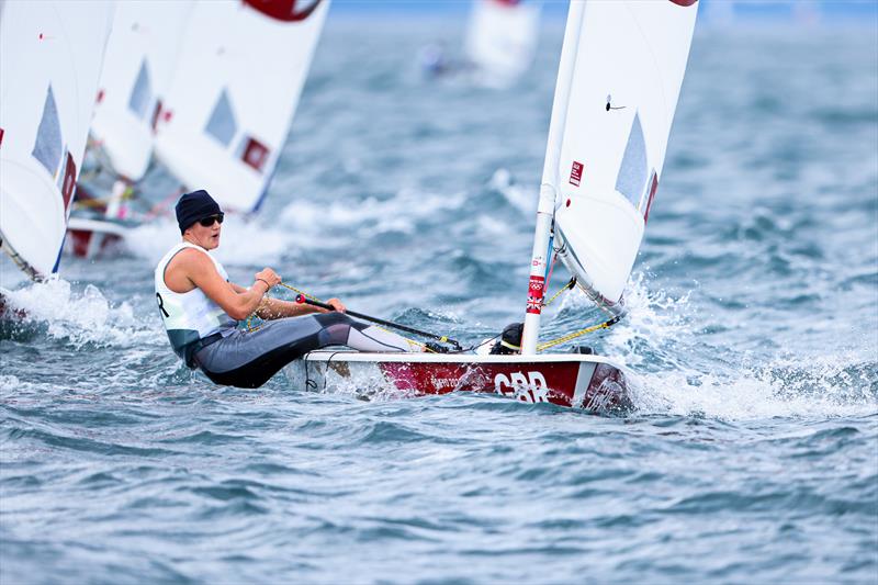 Ali Young on Tokyo 2020 Olympic Sailing Competition Day 3 photo copyright Sailing Energy / World Sailing taken at  and featuring the ILCA 6 class