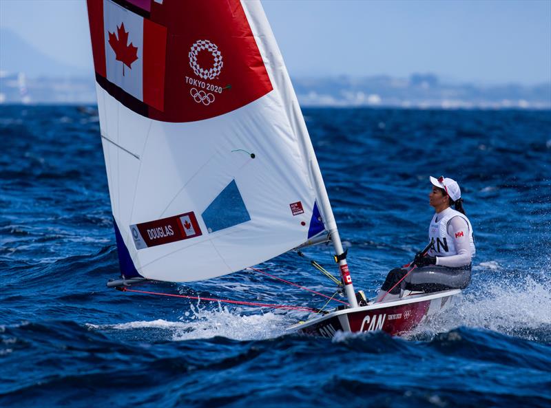 Sarah Douglas (CAN) on Tokyo 2020 Olympic Sailing Competition Day 5 photo copyright Sailing Energy / World Sailing taken at  and featuring the ILCA 6 class