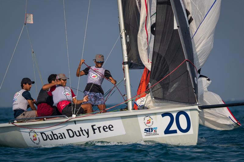 2023 SB20 Middle East Championships, day 2 photo copyright Dubai Offshore Sailing Club taken at Dubai Offshore Sailing Club and featuring the SB20 class