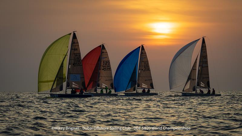 SB20 World Championships day 4 photo copyright Mikey Brignall / DOSC / DDF SB20 Worlds taken at Dubai Offshore Sailing Club and featuring the SB20 class