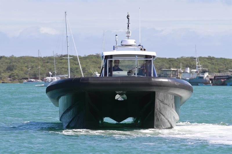 Unique hull designed by Morelli and Melvin - Lloyd Stevenson Boats Custom Catalyst - T/T Skorpios  photo copyright Lloyd Stevenso taken at Royal New Zealand Yacht Squadron and featuring the  class