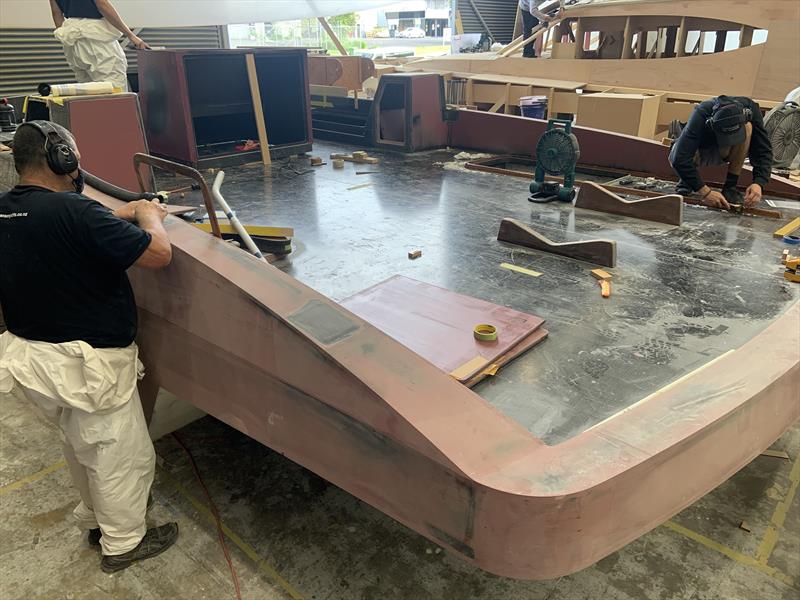 Artnautica 60 - full carbon sport fisher under construction at Lloyd Stevenson Boats - Novermber 2021 - photo © LSB