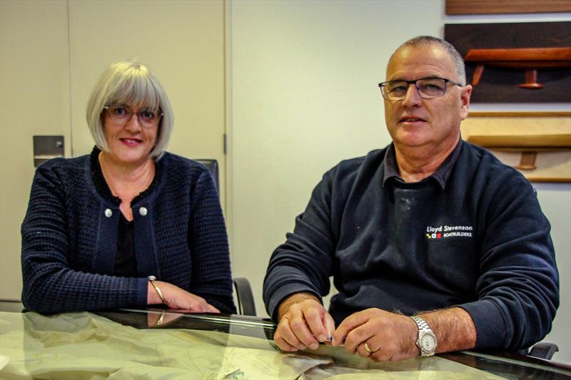 Tracey and Lloyd Stevenson - Lloyd Stevenson Boatbuilders - September 2022 photo copyright Richard Gladwell - Sail-World.com/nz taken at Bucklands Beach Yacht Club and featuring the  class