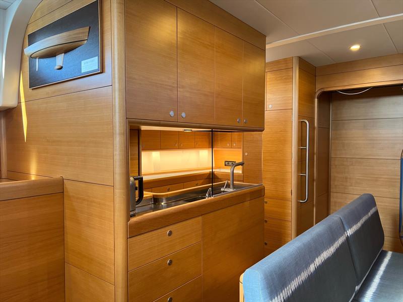Image 2: Galley and saloon looking forward 78ft - Expedition ketch - Lloyd Stevenson Boats - September 2022 - photo © LSB