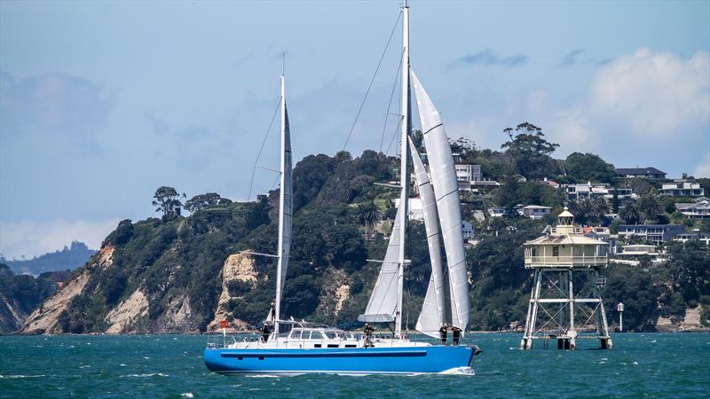 Expedition 78ft sailing on Waitemata Harbour - October 2022 - photo © Richard Gladwell - Sail-World.com/nz