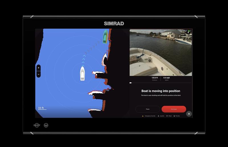 Simrad AutoCaptain NSO Evo3S Screen - photo © Simrad