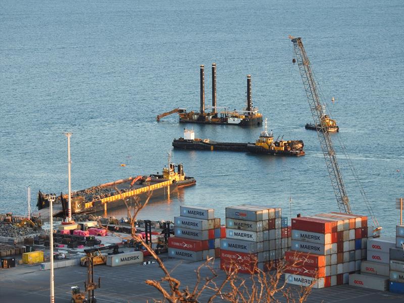  Z Scene: A port project is underway in Napier  Photo supplied by Heron Construction Company  photo copyright Heron Construction Company taken at Napier Sailing Club and featuring the  class