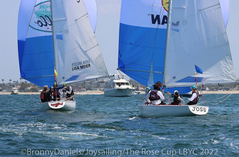 US Youth Match Racing Championship for the Rose Cup - Day 3 photo copyright Bronny Daniels / Joysailing taken at Long Beach Yacht Club and featuring the Match Racing class