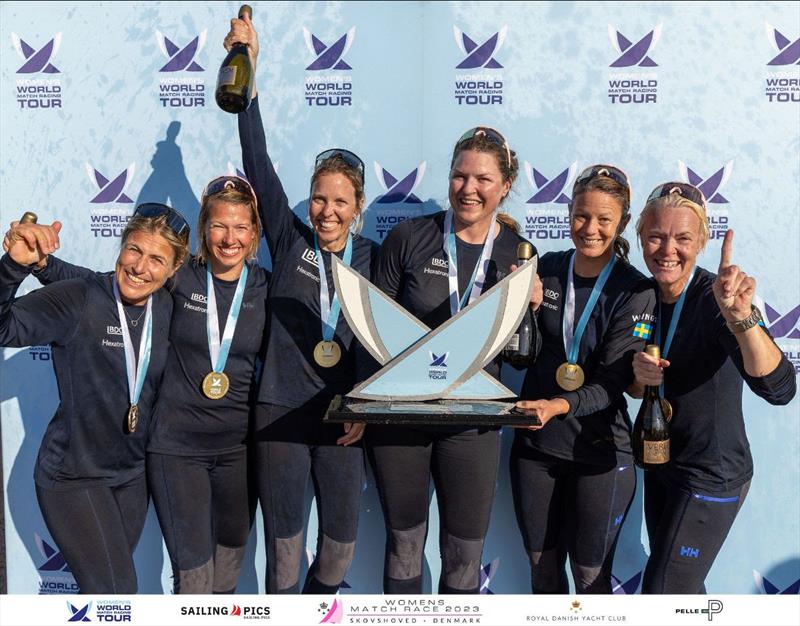 2023 KDY Women's Match Race - Sweden's WINGS match racing team led by Anna Östling crowned 2023 Women's World Match Racing Tour champions photo copyright Kristian Joos / www.sailing.pics taken at Royal Danish Yacht Club and featuring the Match Racing class