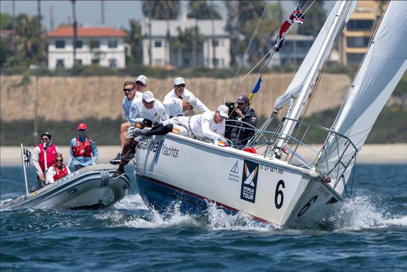 Ian Williams (GBR) Chinaone Ningbo photo copyright Ian Roman / WMRT taken at Long Beach Yacht Club and featuring the Match Racing class