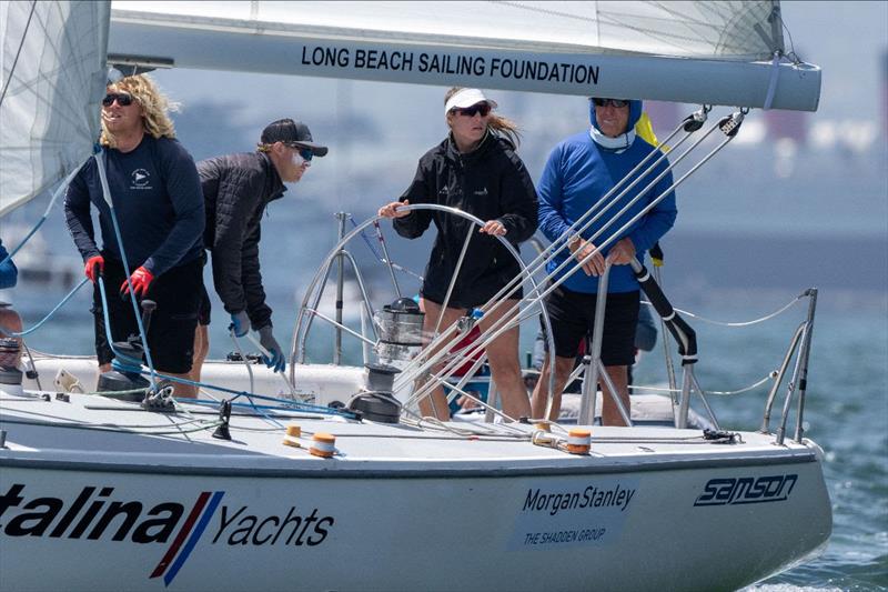 New Zealand's Megan Thomson returns to compete in the 2024 Ficker Cup as one of three female skippers photo copyright Ian Roman / WMRT taken at Long Beach Yacht Club and featuring the Match Racing class